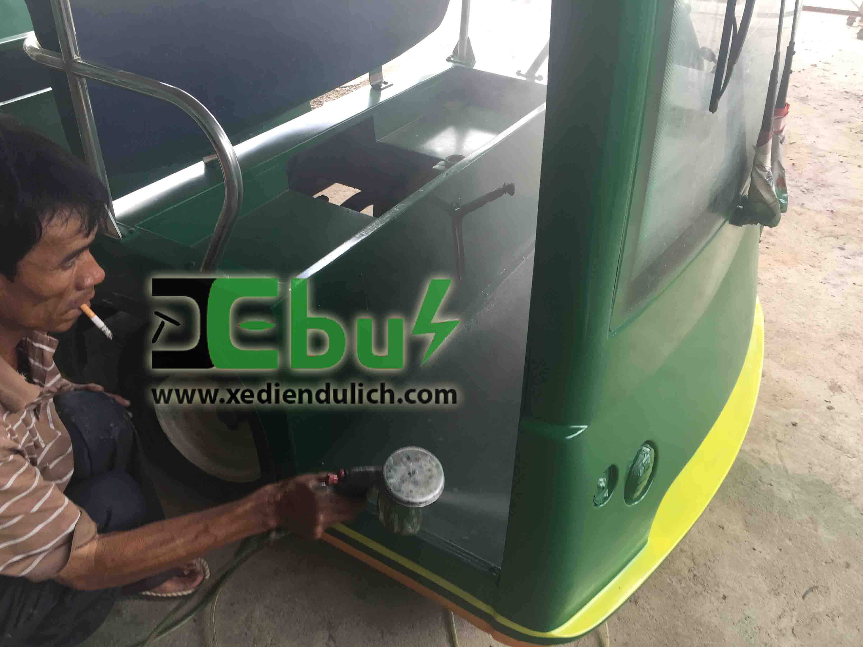 SƠN TÂN TRANG XE BUGGY ĐIỆN DU LỊCH CŨ