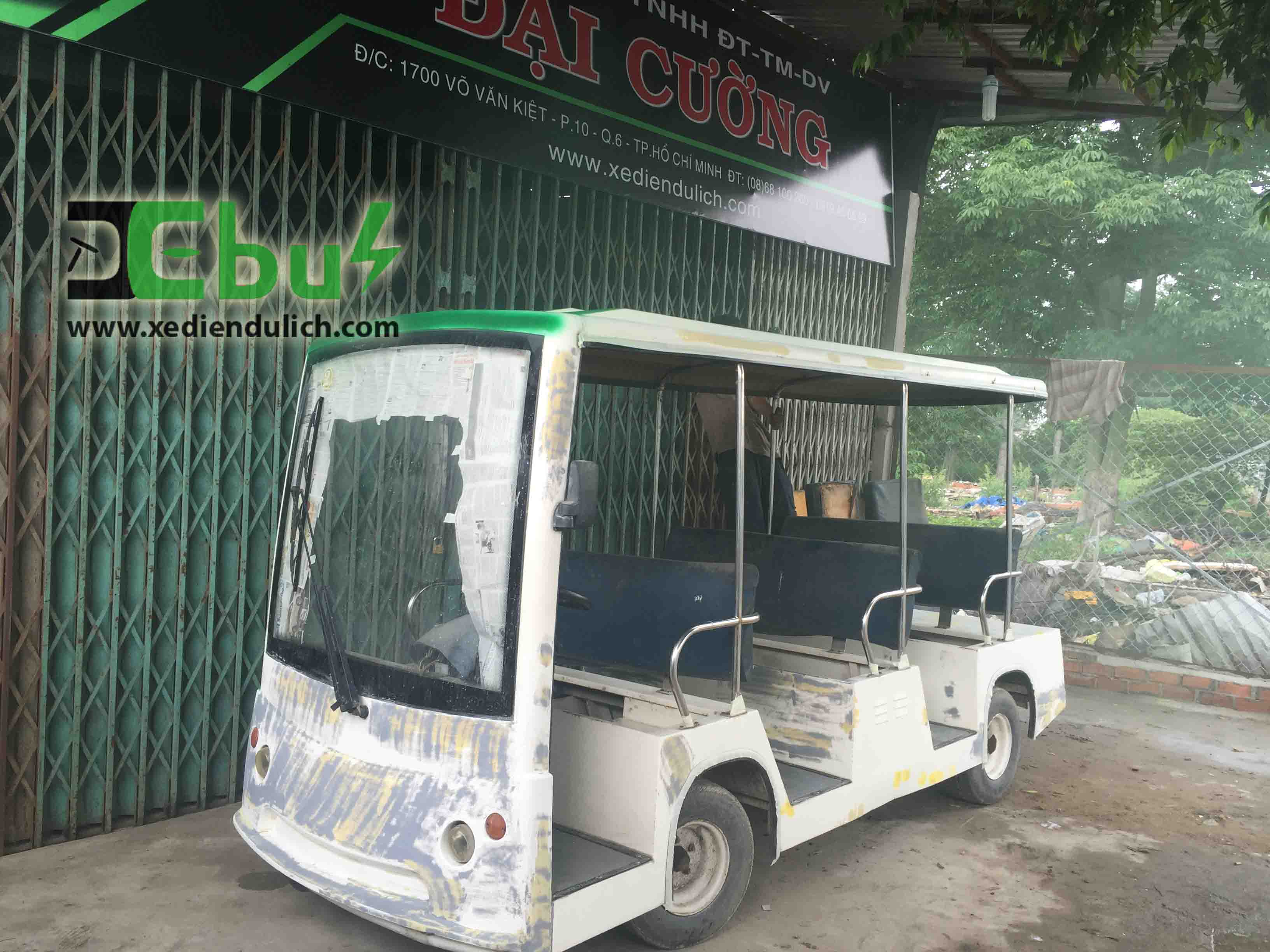 Sơn xe điện quy trình xả nhám