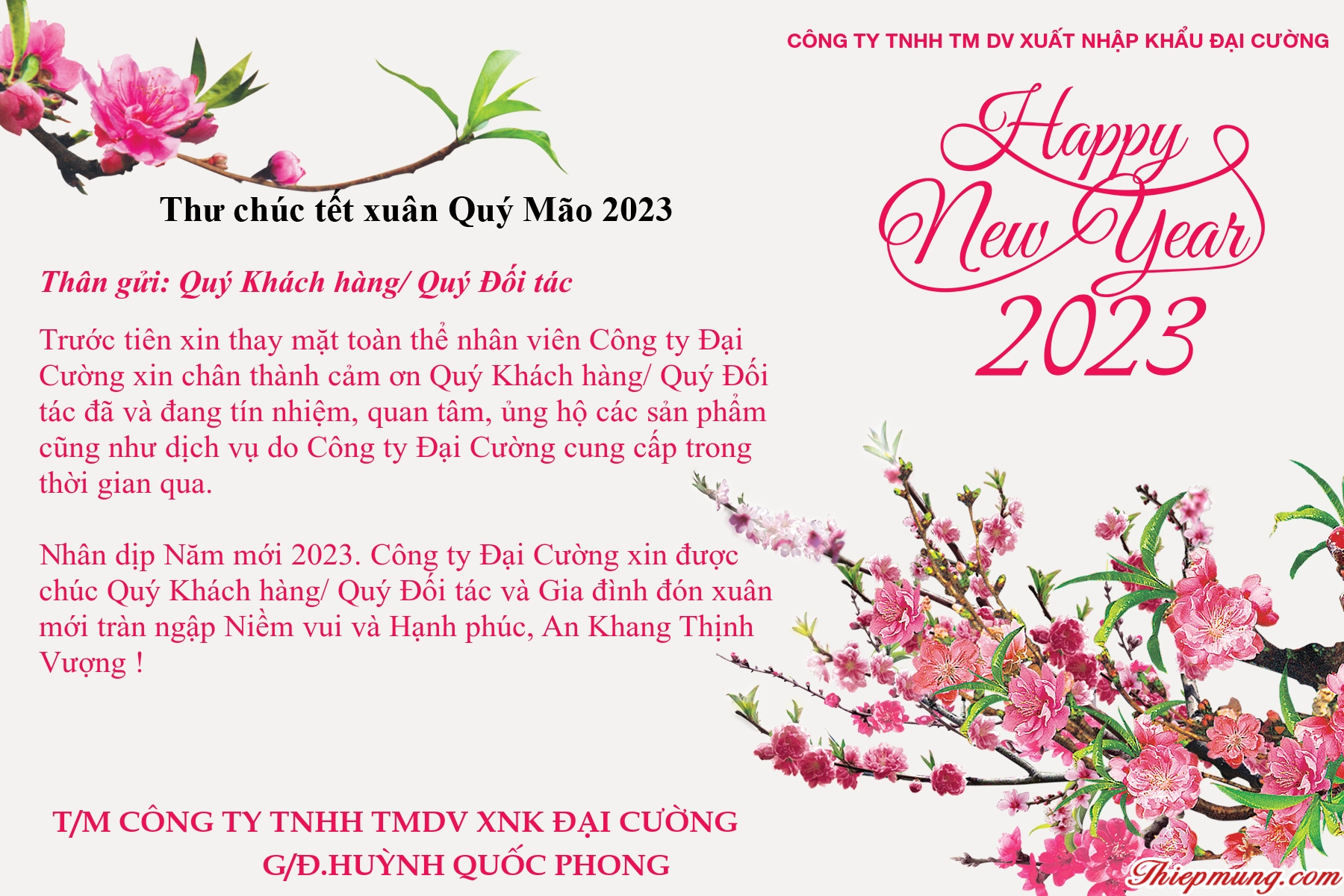 Chúc Tết 2023